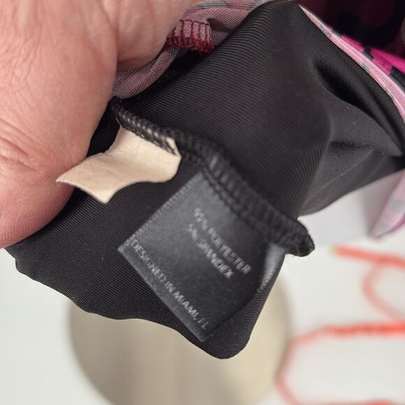 Analili Womens Long Sleeve Stretch Knit Dress Pink Wine Gray Black Medallion L - Picture 10 of 16